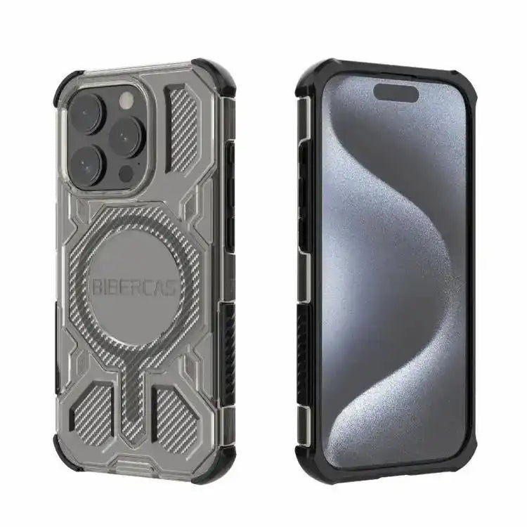 BIBERCAS Transparent Color Series MagSafe Air Bag Shockproof Phone Case BIBERCAS