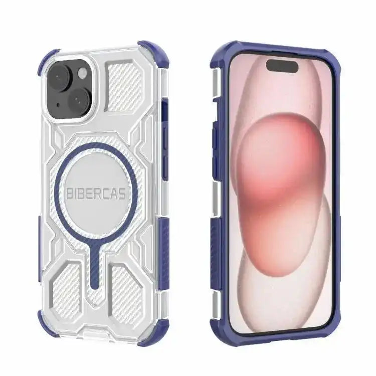 BIBERCAS Transparent Color Series MagSafe Air Bag Shockproof Phone Case BIBERCAS