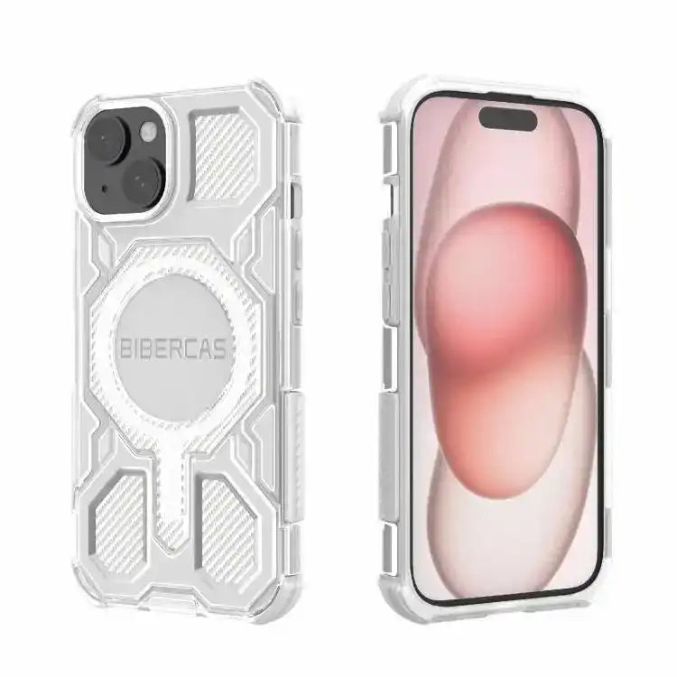 BIBERCAS Transparent Color Series MagSafe Air Bag Shockproof Phone Case BIBERCAS