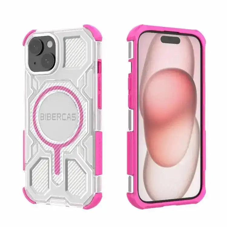 BIBERCAS Transparent Color Series MagSafe Air Bag Shockproof Phone Case BIBERCAS