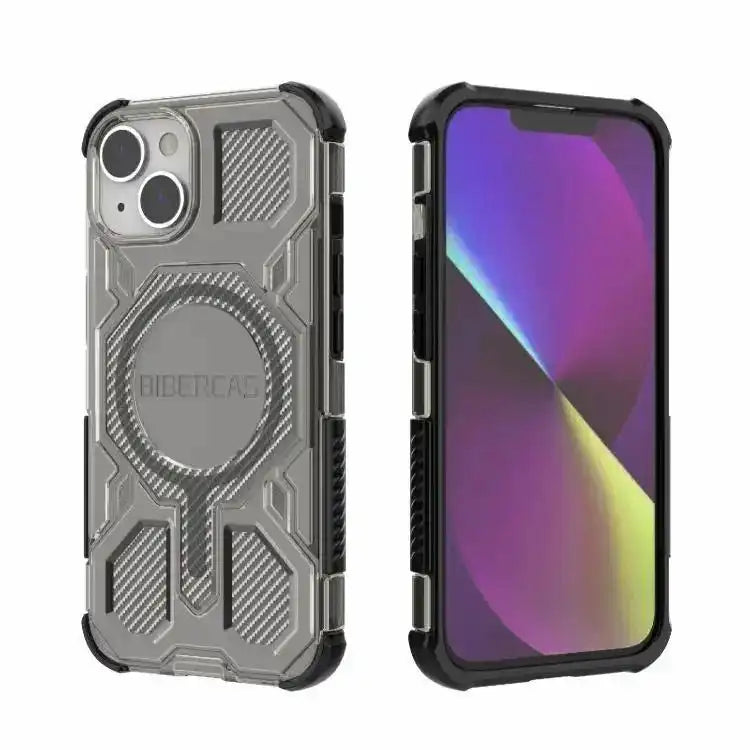 BIBERCAS Transparent Color Series MagSafe Air Bag Shockproof Phone Case BIBERCAS