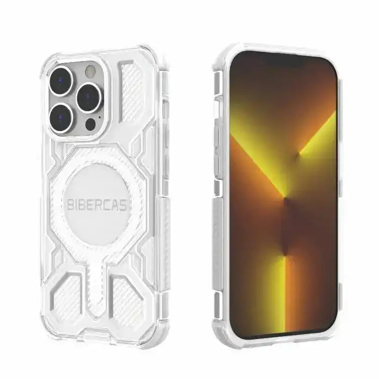 BIBERCAS Transparent Color Series MagSafe Air Bag Shockproof Phone Case BIBERCAS