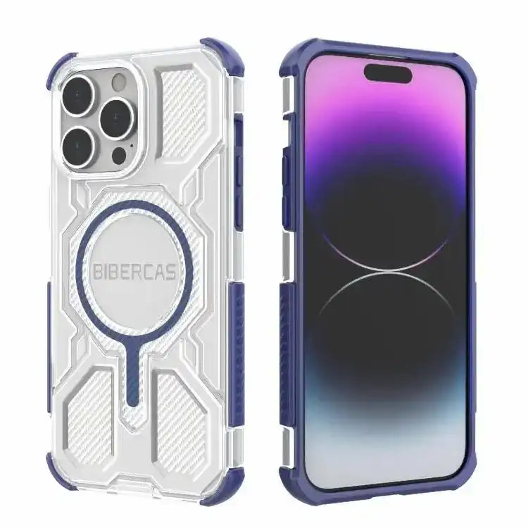 BIBERCAS Transparent Color Series MagSafe Air Bag Shockproof Phone Case BIBERCAS