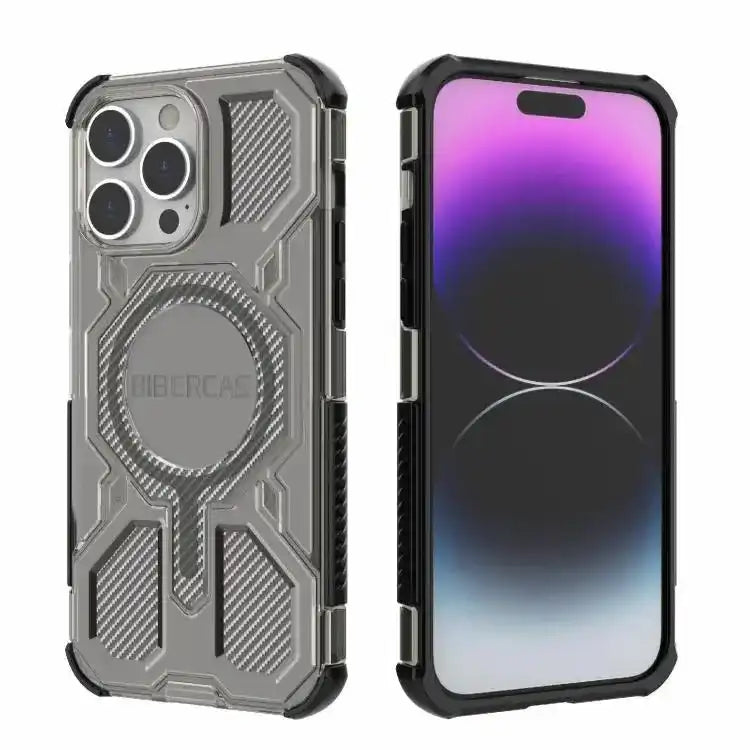 BIBERCAS Transparent Color Series MagSafe Air Bag Shockproof Phone Case BIBERCAS