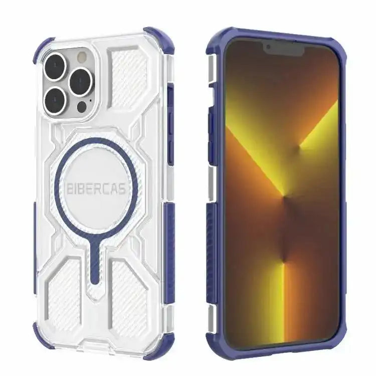 BIBERCAS Transparent Color Series MagSafe Air Bag Shockproof Phone Case BIBERCAS