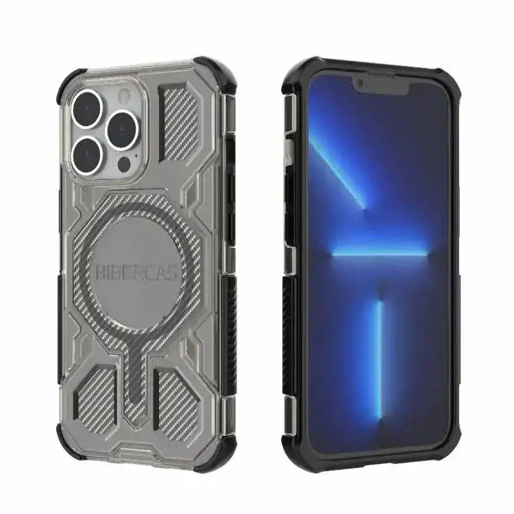 BIBERCAS Transparent Color Series MagSafe Air Bag Shockproof Phone Case BIBERCAS