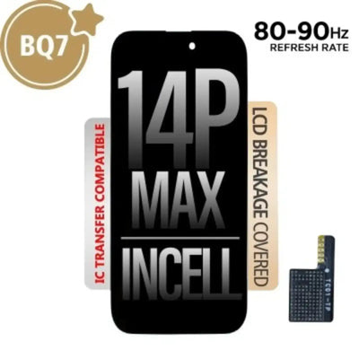BQ7 Incell LCD Assembly for iPhone 14 Pro Max Screen Replacement (80HZ-90HZ, Compatible for IC chip transfer) BQ7 - Best Quality Aftermarket