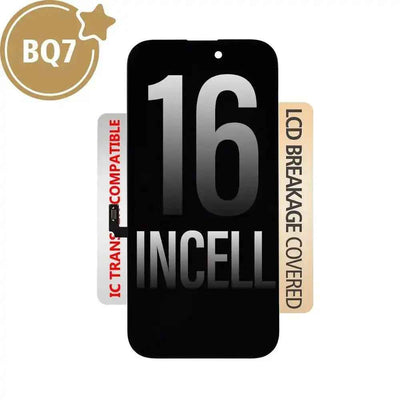 BQ7 Incell LCD Assembly for iPhone 16 Screen Replacement (Compatible for IC chip transfer)