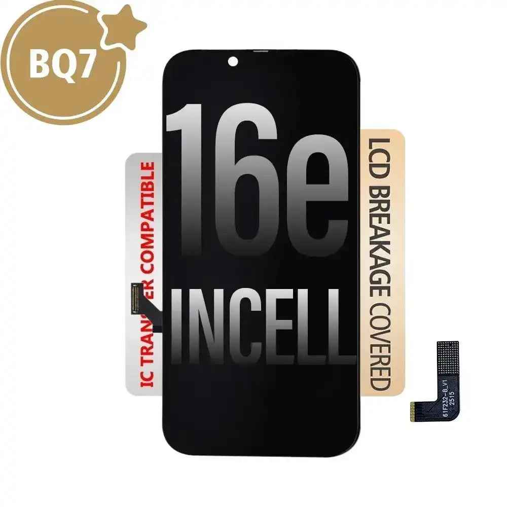 BQ7 Incell LCD Assembly for iPhone 16e Screen Replacement (Compatible for IC chip transfer)