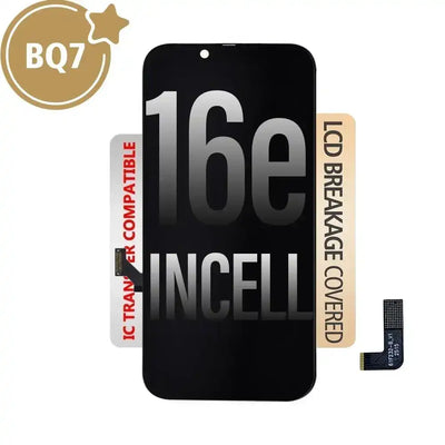BQ7 Incell LCD Assembly for iPhone 16e Screen Replacement (Compatible for IC chip transfer) BQ7 - Best Quality Aftermarket