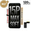 BQ7 Soft OLED Assembly for iPhone 15 Pro Max Screen Replacement (120HZ, Compatible for IC chip transfer)