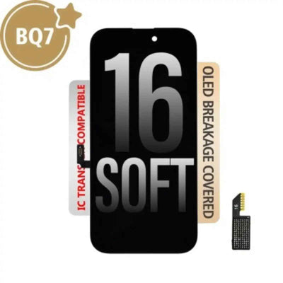 BQ7 Soft OLED Assembly for iPhone 16 Screen Replacement (Compatible for IC chip transfer)