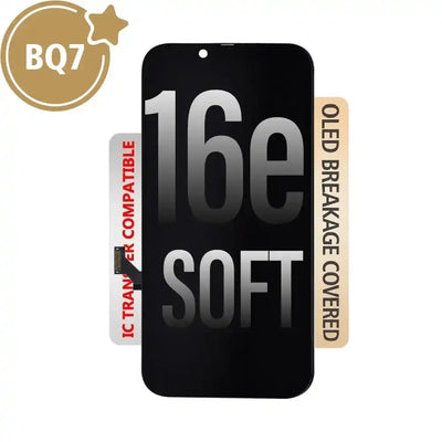 BQ7 Soft OLED Assembly for iPhone 16E Screen Replacement (Compatible for IC chip transfer) BQ7 - Best Quality Aftermarket