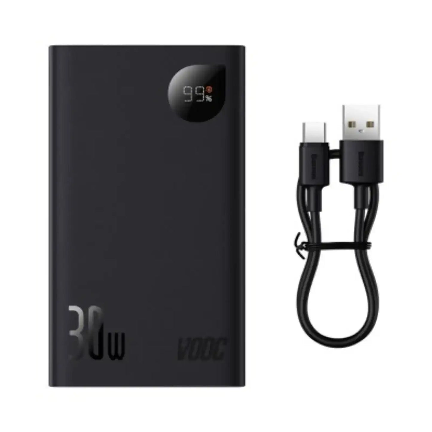 Baseus Adaman2 Digital Display Fast Charge Power Bank 20000mAh 30W (VOOC Edition)-Black Baseus