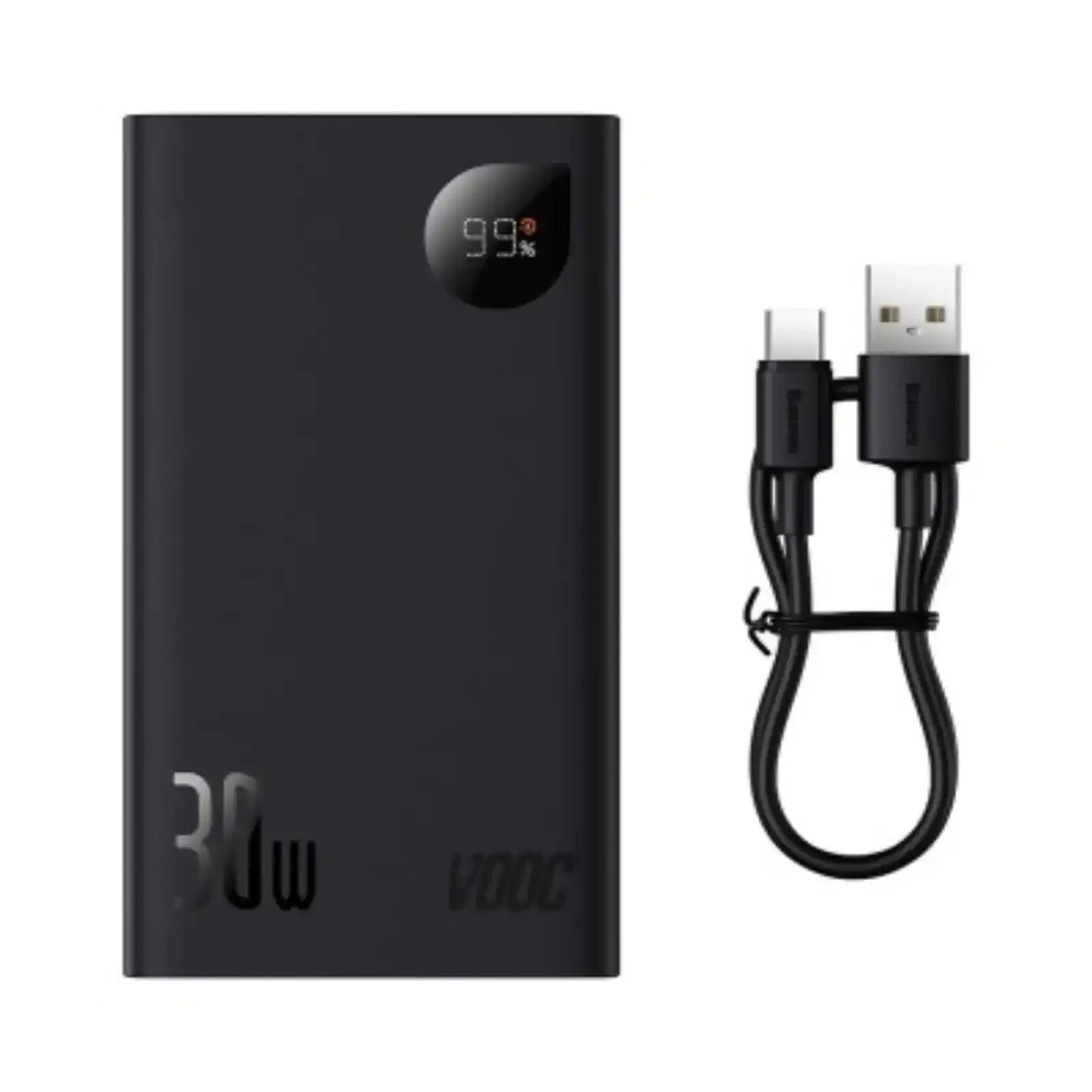 Baseus Adaman2 Digital Display Fast Charge Power Bank 20000mAh 30W (VOOC Edition)-Black Baseus
