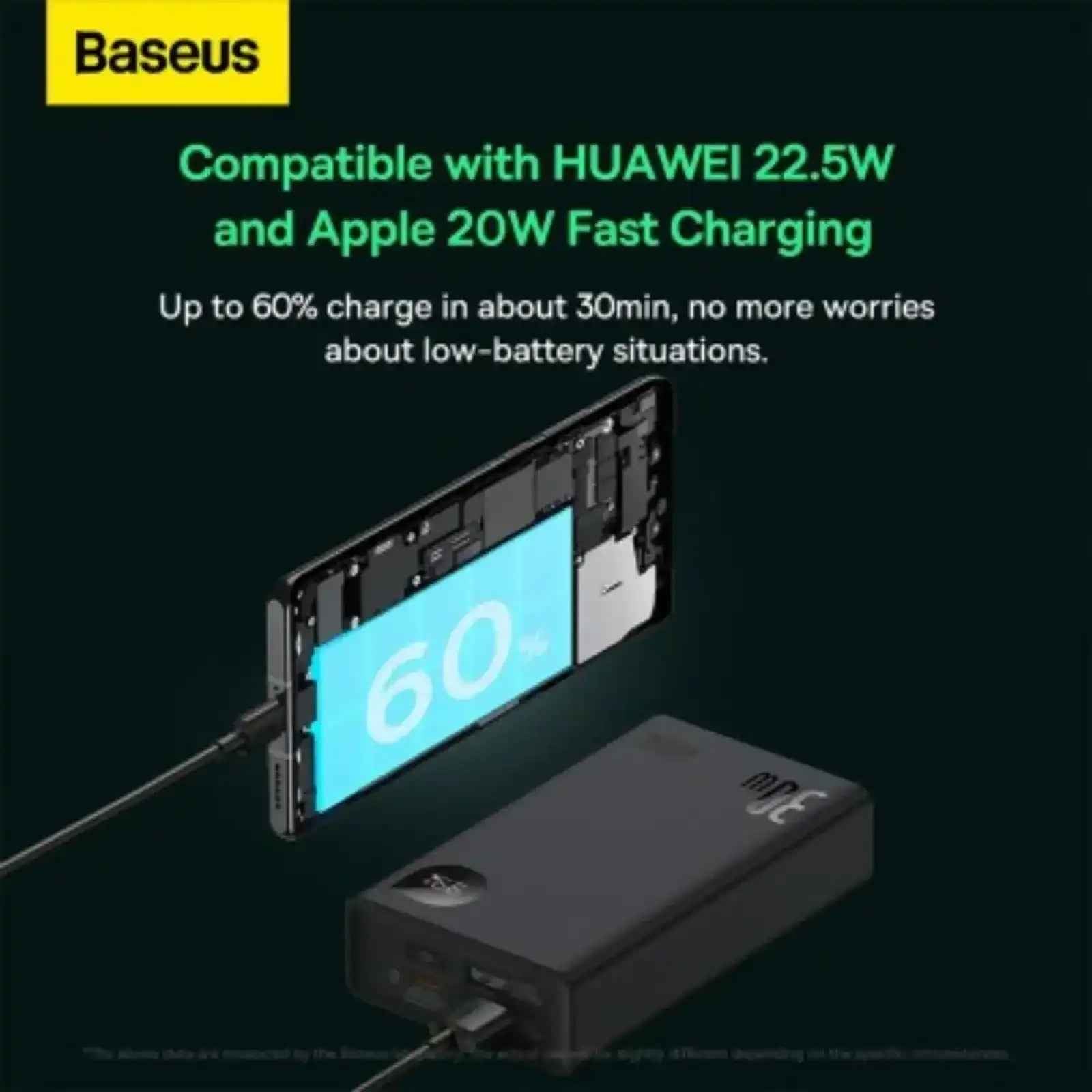 Baseus Adaman2 Digital Display Fast Charge Power Bank 20000mAh 30W (VOOC Edition)-Black