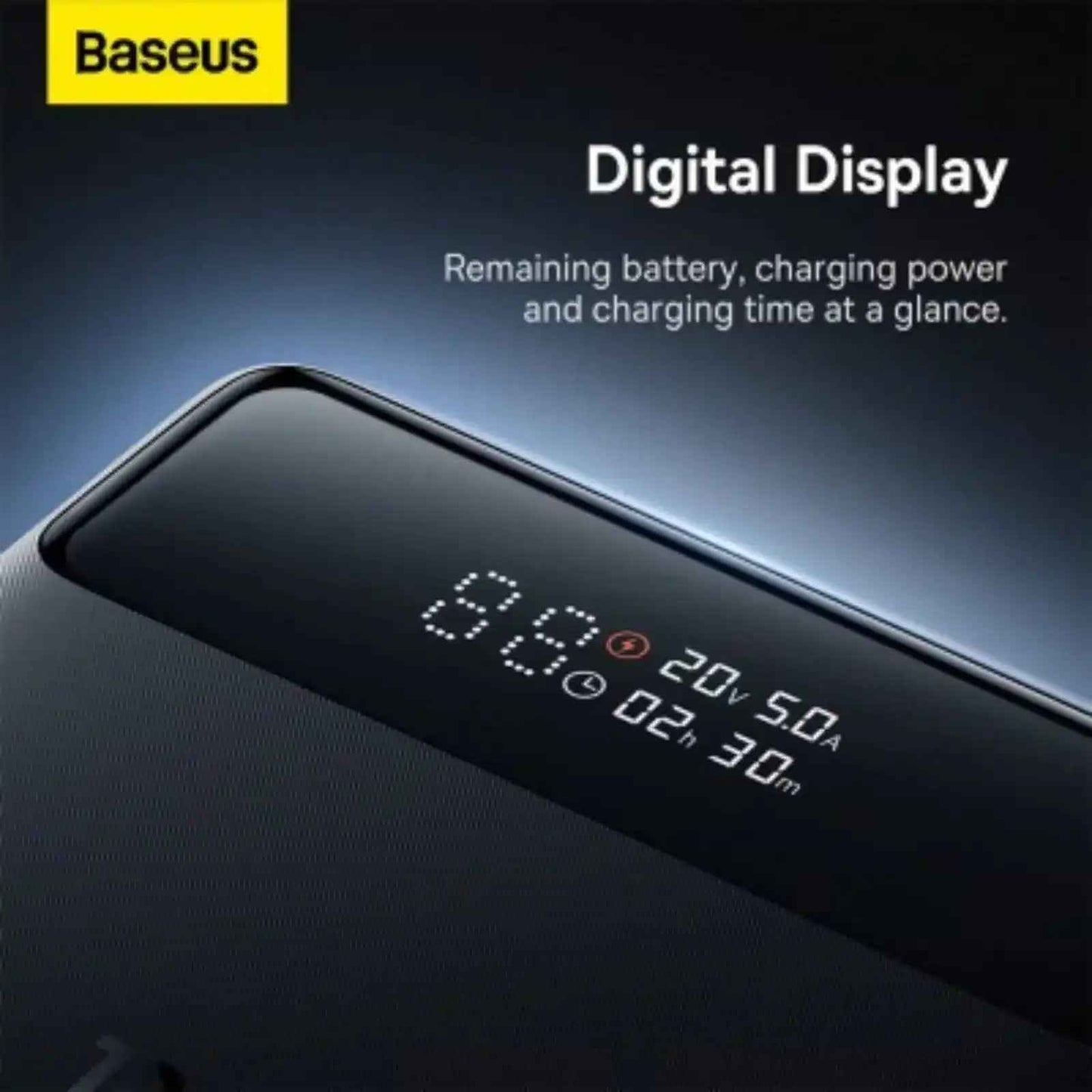 Baseus Blade Power Digital Display Fast Charging Power Bank HD Edition 20000mAh 100W PPBL000301-Black