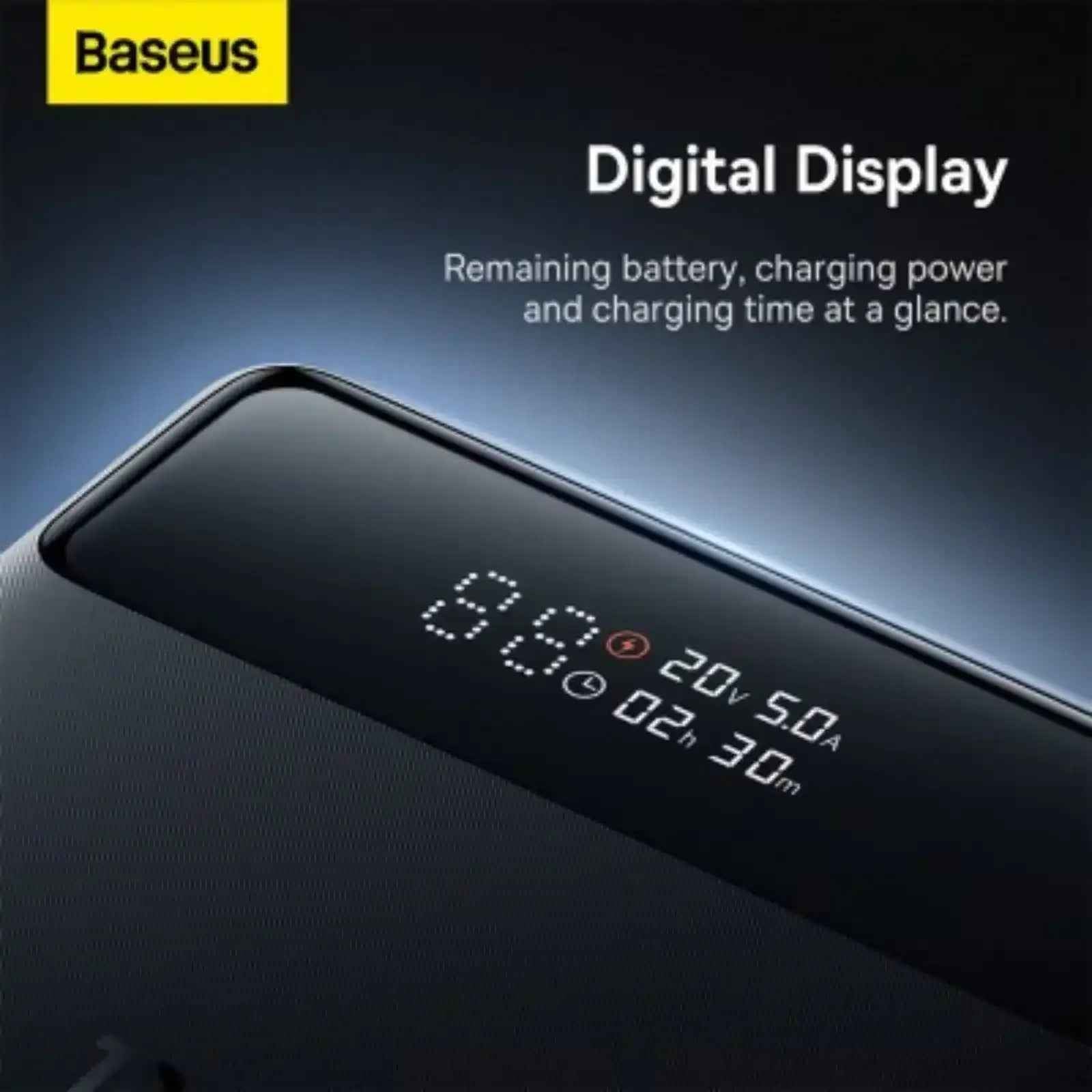 Baseus Blade Power Digital Display Fast Charging Power Bank HD Edition 20000mAh 100W PPBL000301-Black