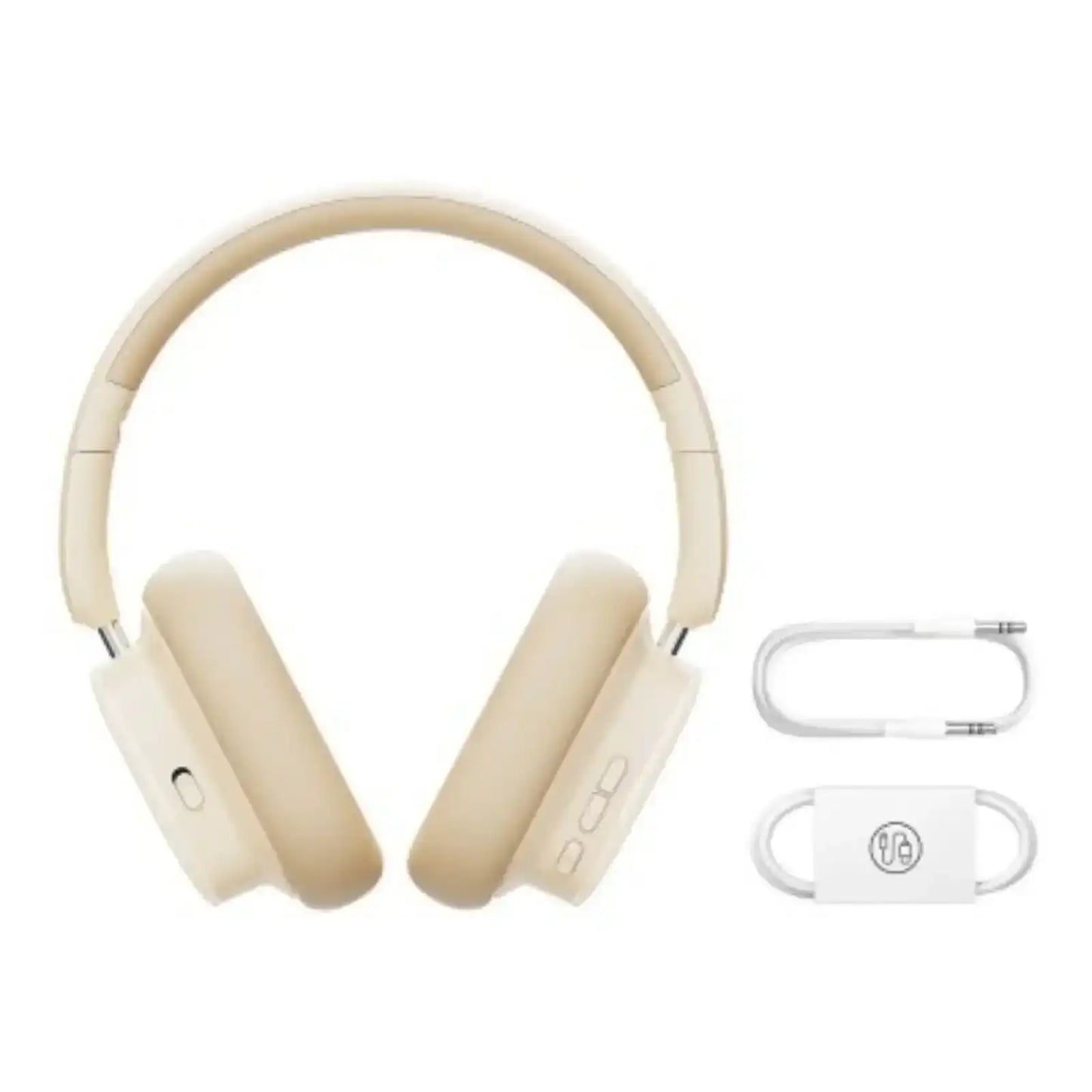 Baseus Bowie H1i Noise-Cancellation Wireless Headphones-White Baseus
