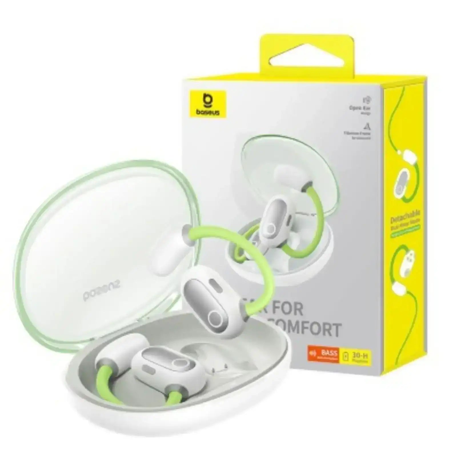Baseus Eli Sport 1 Open-Ear TWS Earbuds-Aurora Green Baseus