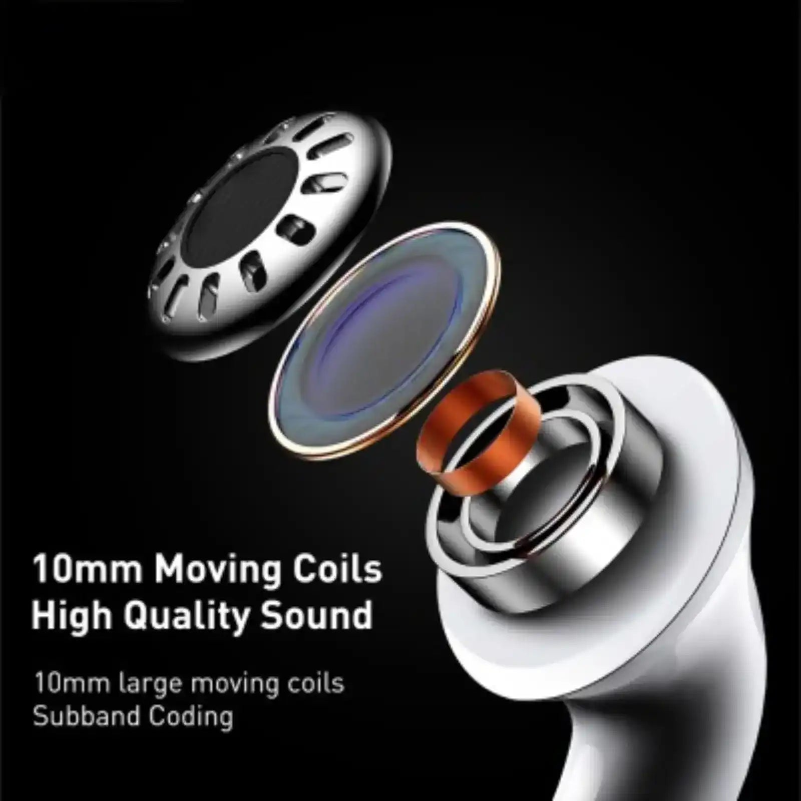 Baseus Encok True Wireless Earphones W3-White MyMobile