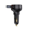 Baseus Enjoyment Pro Car Charger U+Retractable Type-C Cable 60W-Cluster Black Baseus