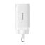 Baseus GaN5 Pro Fast Charger 2xUSB-C 1xUSB 65W-Moon White Baseus