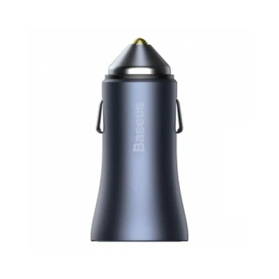 Baseus Golden Contactor Pro Dual Fast Charger Car Charger U+C 40W (CCJD-0G)-Dark Gray Baseus