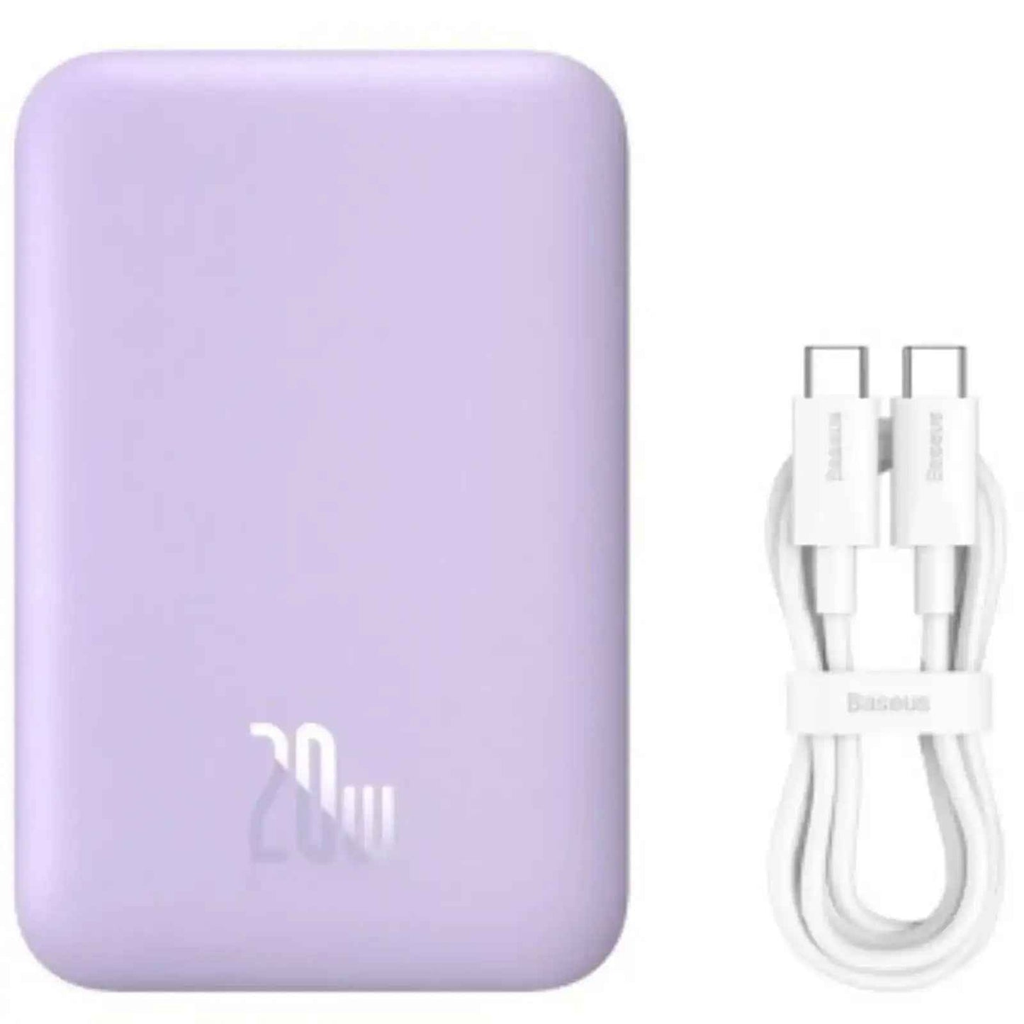 Baseus Magnetic Mini Air Wireless Charging Power Bank 6000mAh 20W (Overseas Edition)-Purple