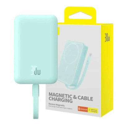 Baseus Magnetic Mini Wireless Fast Charge Power Bank Type-C Edition 10000mAh 30W-Mint Baseus