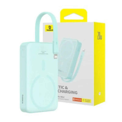 Baseus Magnetic Mini Wireless Fast Charge Power Bank iP Edition 10000mAh 20W-Mint Baseus