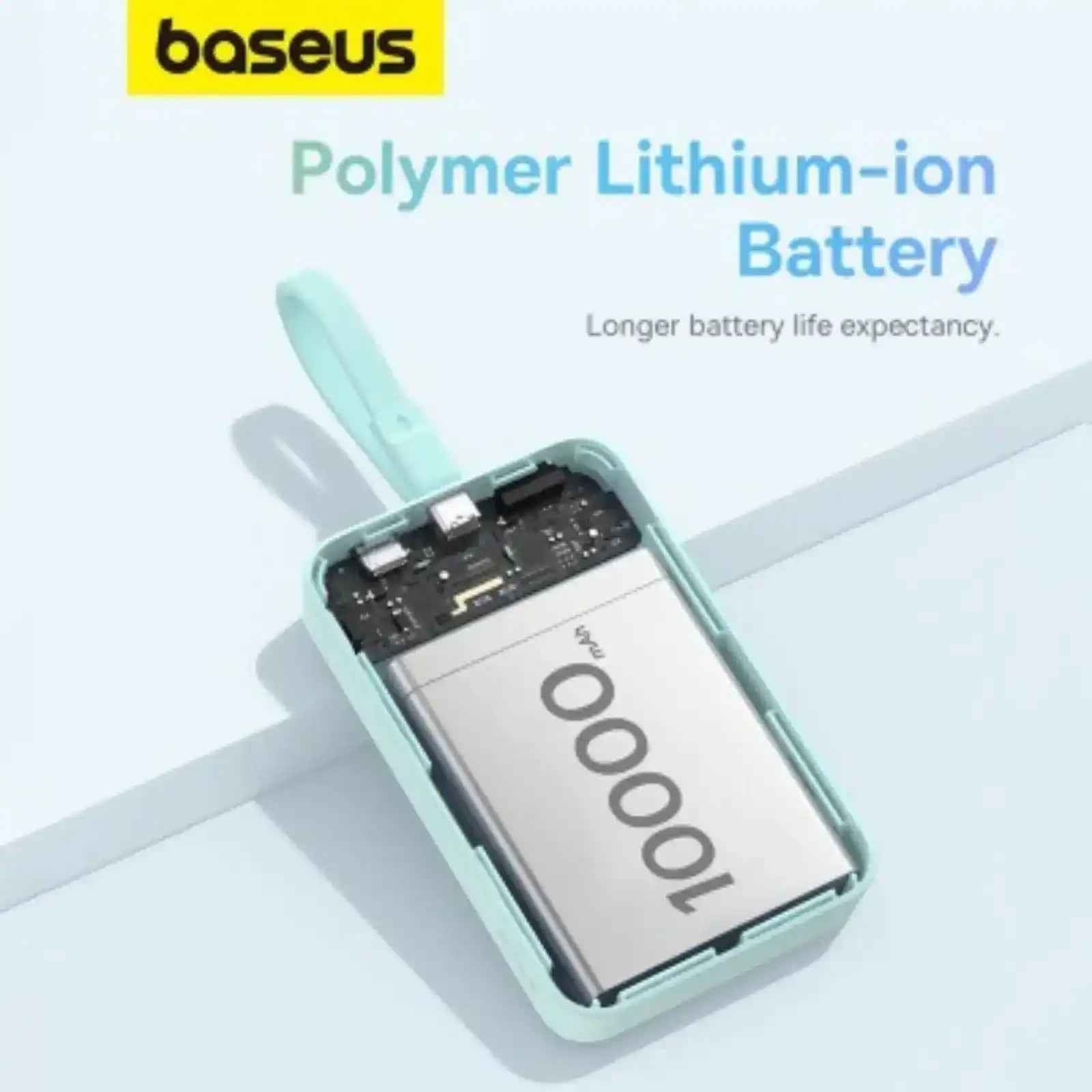 Baseus Magnetic Mini Wireless Fast Charge Power Bank iP Edition 10000mAh 20W-Mint