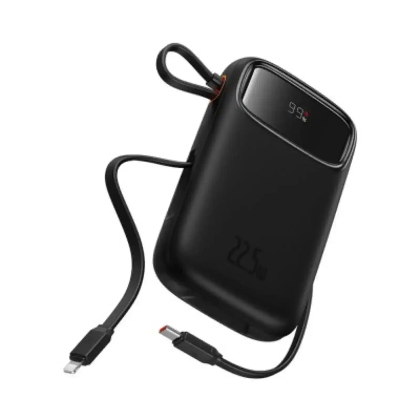 Baseus Qpow2 Dual-Cable Digital Display Fast Charge Power Bank 20000mAh 22.5W Cluster-Black Baseus