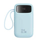 Baseus Qpow2 Dual-Cable Digital Display Fast Charge Power Bank 20000mAh 22.5W Cluster-Blue