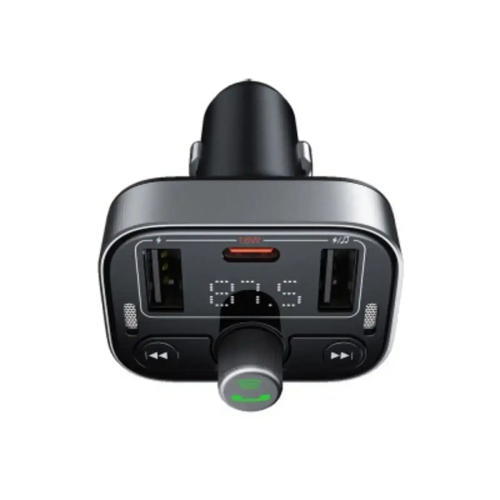 Baseus S-09 Pro Series Car FM Transmitter-Cluster Black Baseus