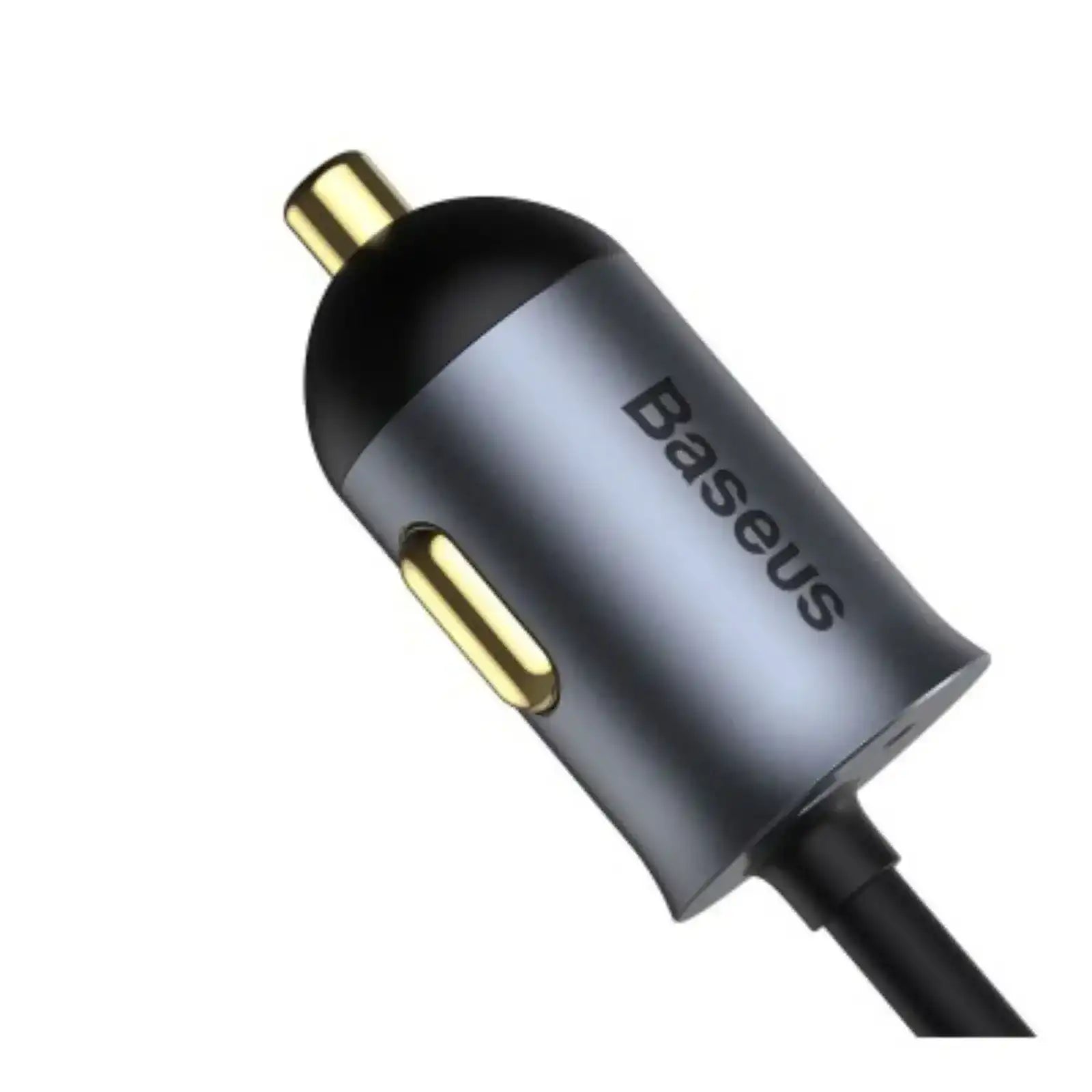 Baseus Share Together PPS Multi-port Fast Charging Car Charger with Extension Cord 120W 2U+2C-Gray Baseus