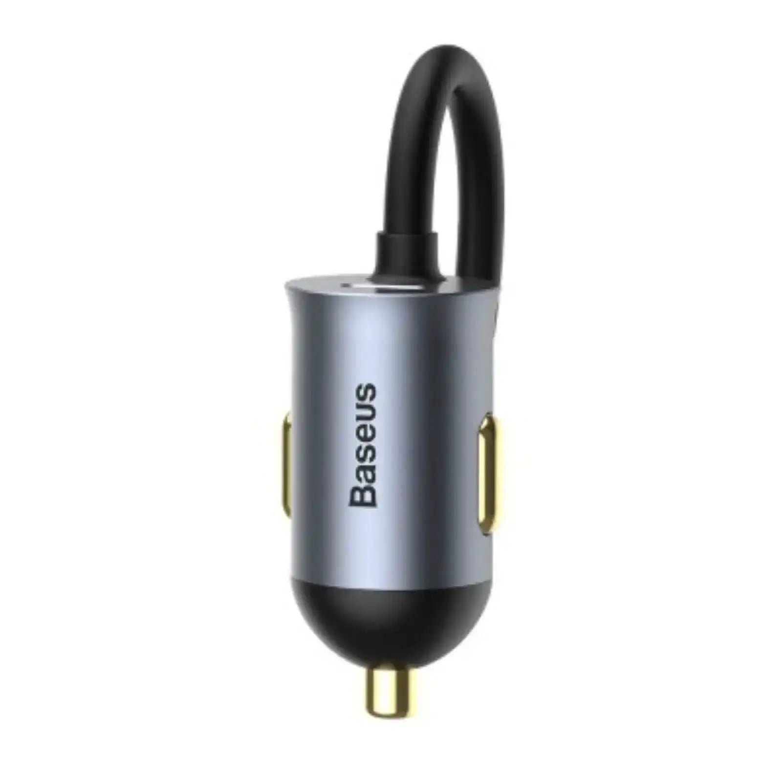 Baseus Share Together PPS Multi-port Fast Charging Car Charger with Extension Cord 120W 2U+2C-Gray Baseus
