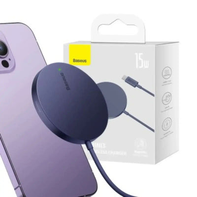 Baseus Simple Mini3 Magnetic Wireless Charger 15W-Black Baseus