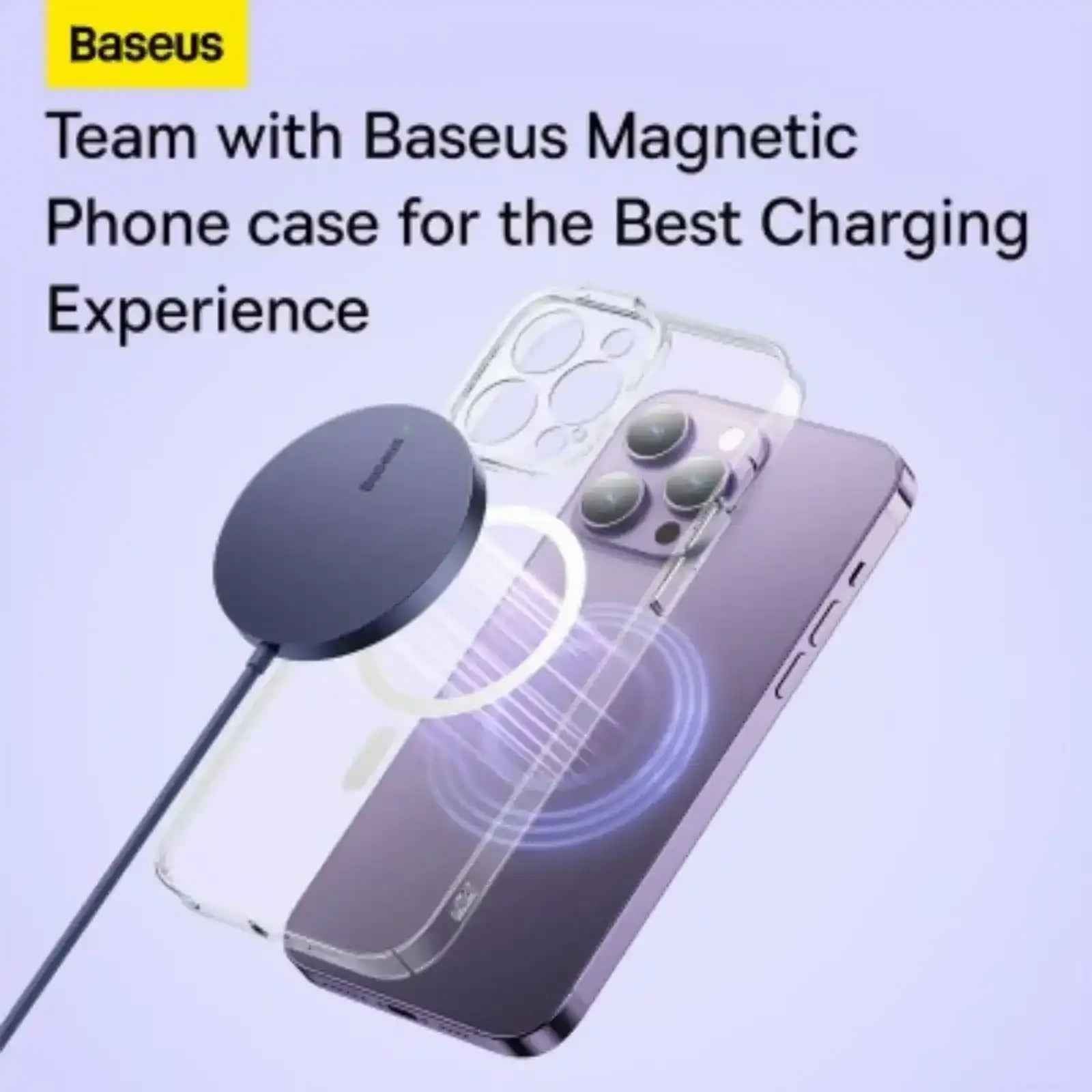Baseus Simple Mini3 Magnetic Wireless Charger 15W-Black