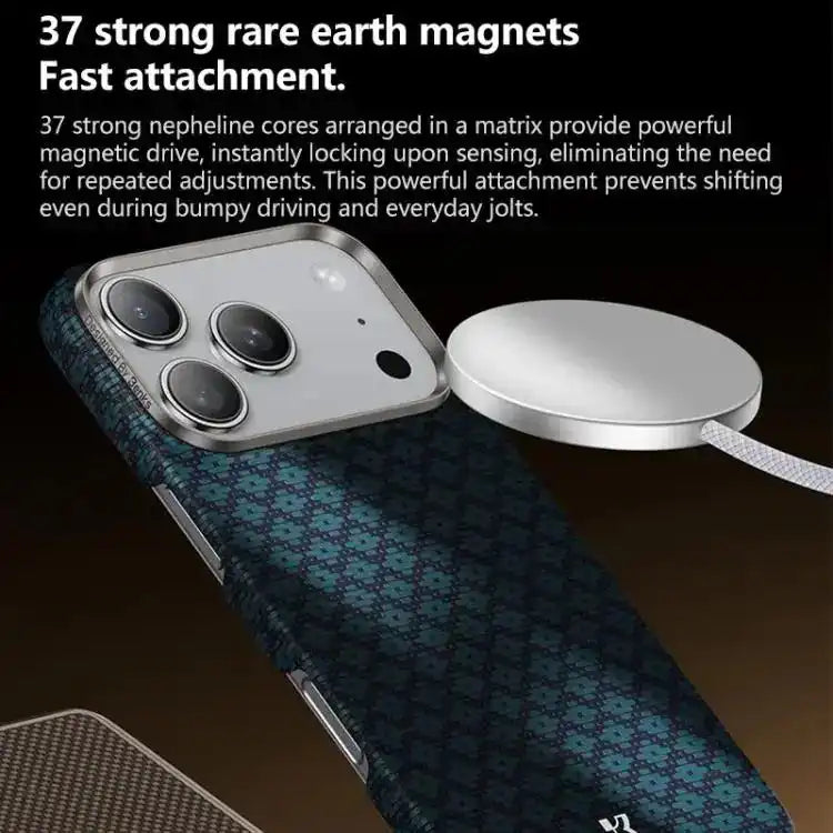 Benks Color Shield C1 Classic Kevlar Woven Diamond MagSafe Phone Case Benks