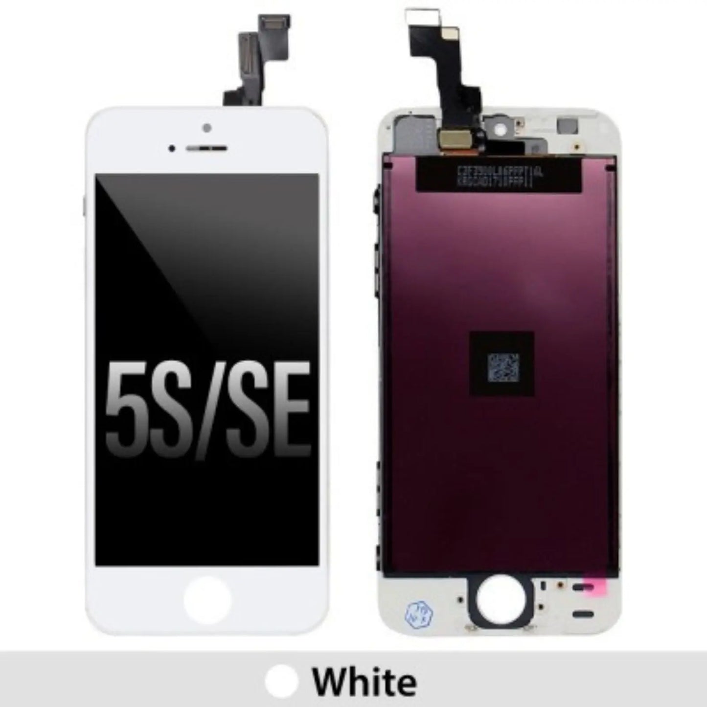 (Best Quality Aftermarket) LCD Screen Repair for iPhone 5S SE Screen -White BQ7 - Best Quality Aftermarket