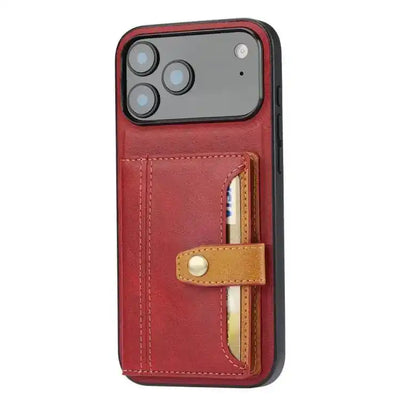 Calfskin Card Slot TPU Hybrid PU Phone Case MyMobile