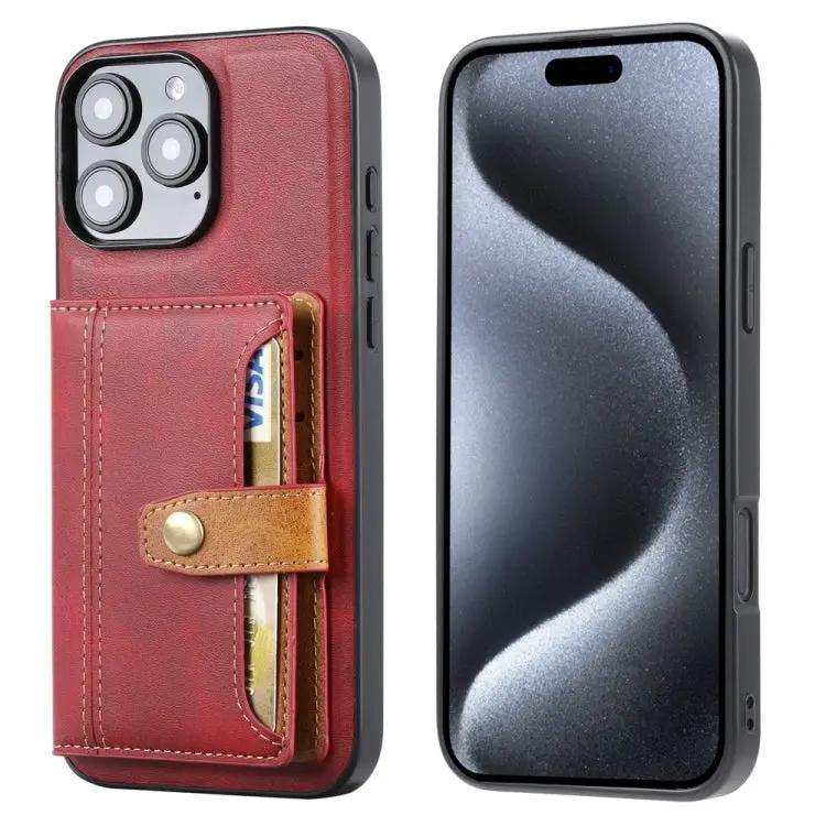 Calfskin Card Slot TPU Hybrid PU Phone Case MyMobile