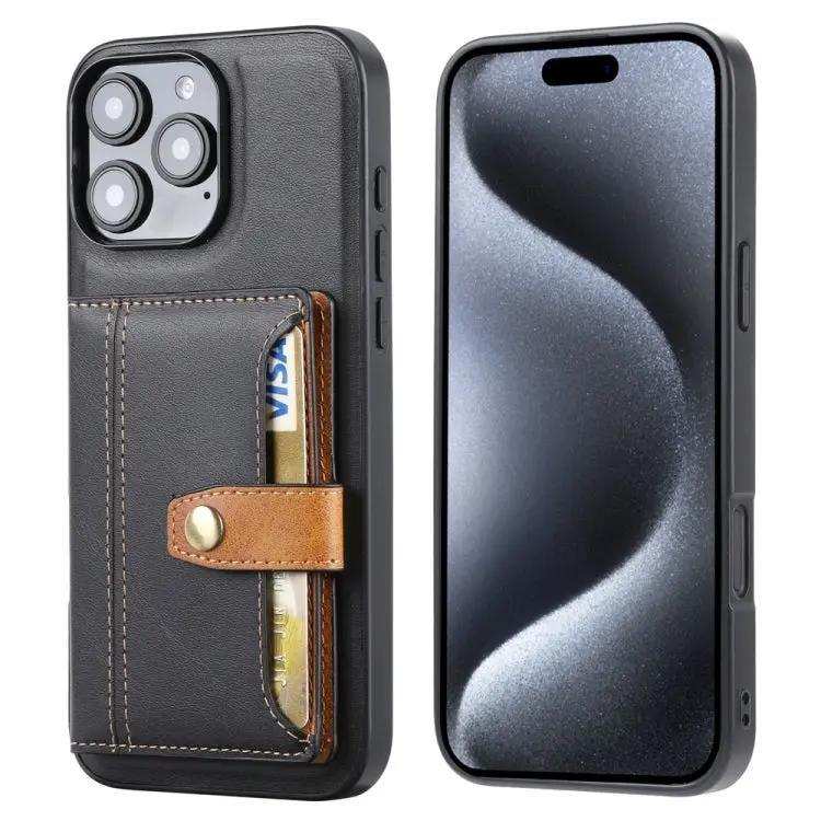Calfskin Card Slot TPU Hybrid PU Phone Case MyMobile