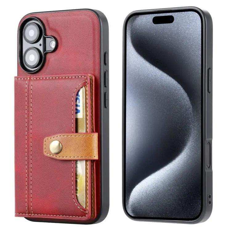 Calfskin Card Slot TPU Hybrid PU Phone Case MyMobile