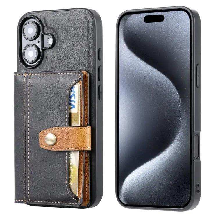 Calfskin Card Slot TPU Hybrid PU Phone Case MyMobile
