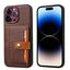 Calfskin Card Slot TPU Hybrid PU Phone Case