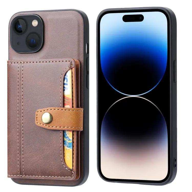 Calfskin Card Slot TPU Hybrid PU Phone Case MyMobile