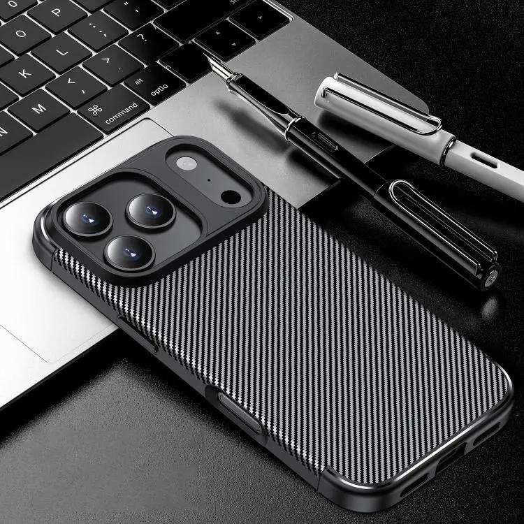 Carbon Fiber Texture Shockproof TPU Phone Case MyMobile