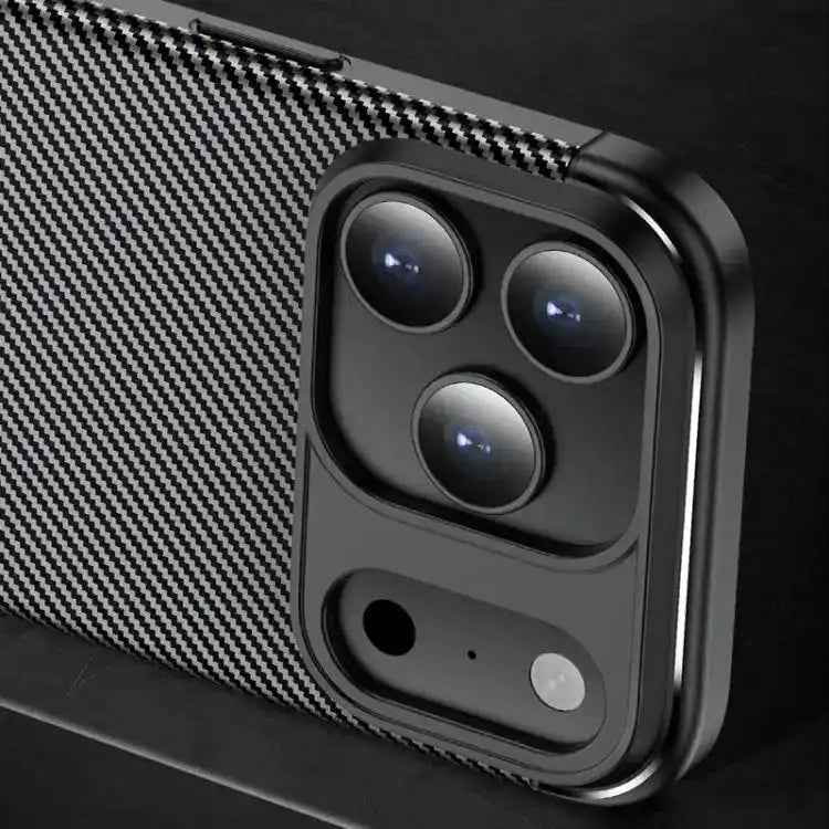 Carbon Fiber Texture Shockproof TPU Phone Case